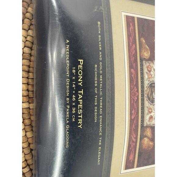 Dimensions Gold Collection Peony Needlepoint Kit Pamela Gladding NIP 20019 - Picture 4 of 11